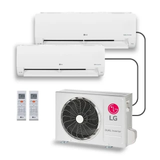 Ar-Condicionado LG Dual Inverter Voice +AI Bi-Split 16.000 BTU (9.000+12.000 BTU) Frio 220V - S32Q16SA212