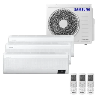 Ar Condicionado Multi Tri Split Samsung Wind Free 24000 BTUs (2x9000+1x12000) Quente-Frio Inverter 220V Ar Condicionado Multi Tri Split Samsung Wind Free 24000 BTUs (2x9000+1x12000) Quente-Frio Inverter 220V